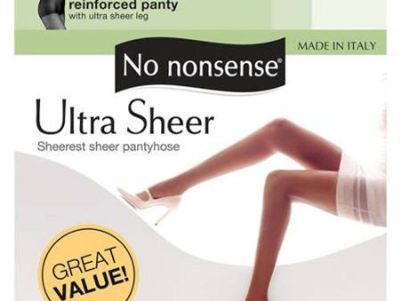 NO NONSENSE - Ultra Sheer Pantyhose Off Black Size D - 1 Pair Pack Discount