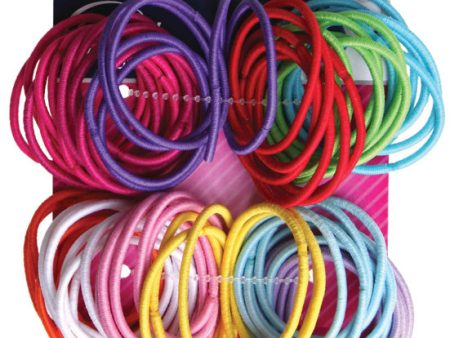 GOODY - Ouchless no Metal Gentle Elastics Assorted Colors - 72 Count Supply