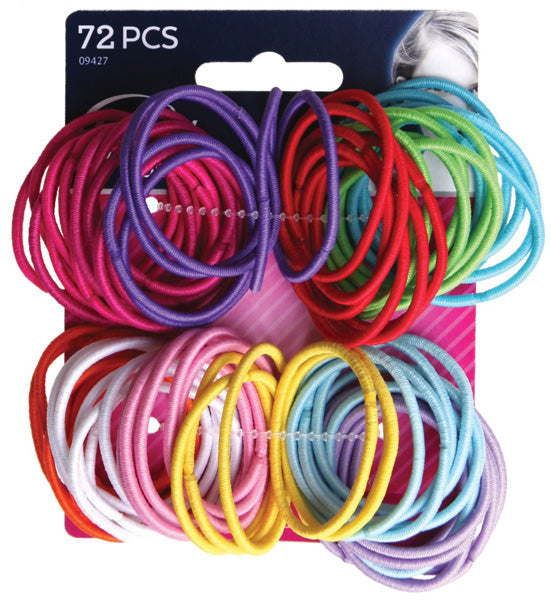 GOODY - Ouchless no Metal Gentle Elastics Assorted Colors - 72 Count Supply