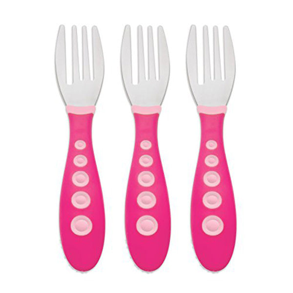 GERBER - Kiddy Cutlery Forks in Assorted Colors - 3 Forks Online