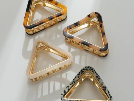 Adorro - Amelie | Small Classic Triangle Metal Claw Clip: Assorted Online now