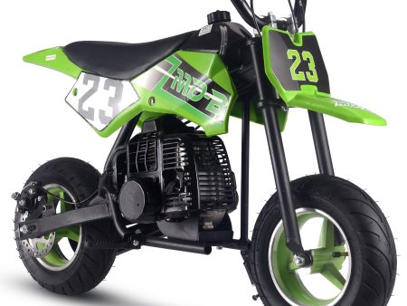 MotoTec DB-02 50cc 2-Stroke Kids Supermoto Gas Dirt Bike Green Online now