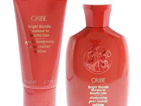 Bright Blonde Conditioner for Beautiful Color and Shampoo Kit by Oribe for Unisex - 2 Pc Kit 1.7oz Conditioner, 2.5oz Shampoo Fashion