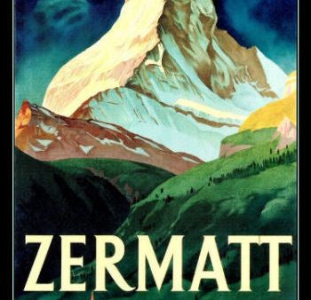 Zermatt Switzerland Magnetic Travel Poster Fridge Magnet 6x8 Large Supply