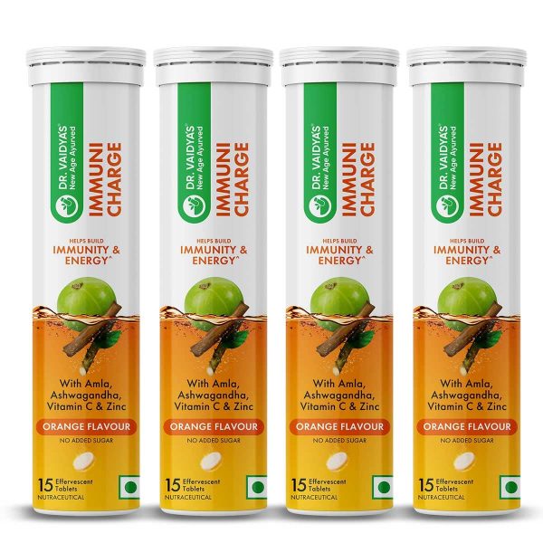 Dr. Vaidya’s Immuni Charge: Supercharge Your Immunity with Amla, Zinc, and Vitamin C - Pack of 4 Online