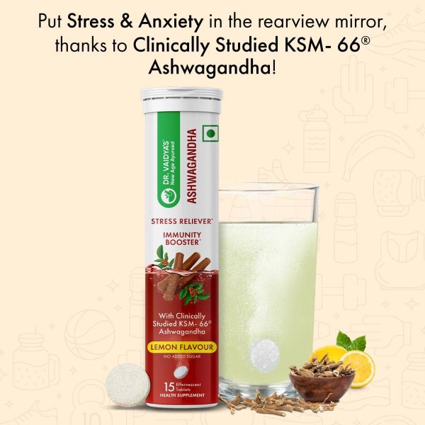 Ashwagandha Effervescent: Discover a Stress-Free You with Clinically Studied KSM- 66® Ashwagandha on Sale