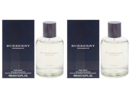 Burberry Weekend by Burberry for Men - 3.3 oz EDT Spray - Pack of 2 Online Sale