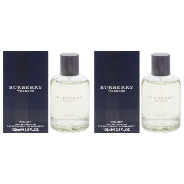 Burberry Weekend by Burberry for Men - 3.3 oz EDT Spray - Pack of 2 Online Sale