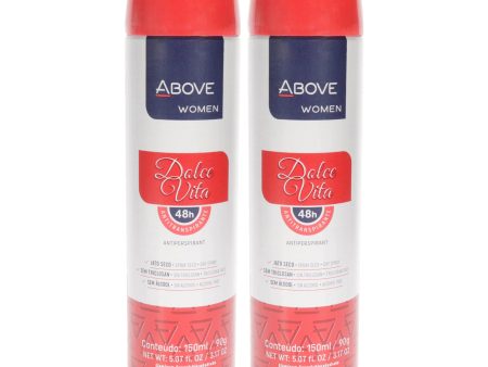 48 Hours Antiperspirant Deodorant - Dolce Vita by Above for Women - 3.17 oz Deodorant Spray - Pack of 2 Online Hot Sale