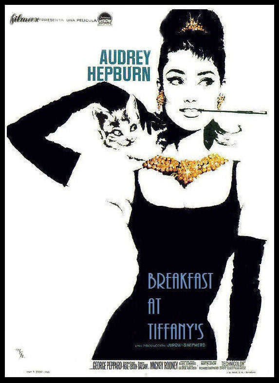 Breakfast at Tiffany s Audrey Hepburn Movie Poster Fridge Magnet 6x8 Large Discount