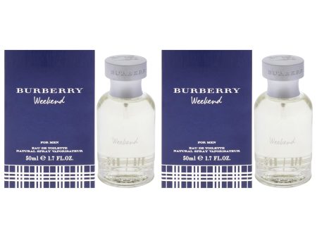 Burberry Weekend by Burberry for Men - 1.7 oz EDT Spray - Pack of 2 on Sale