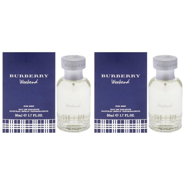 Burberry Weekend by Burberry for Men - 1.7 oz EDT Spray - Pack of 2 on Sale