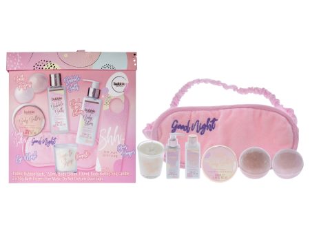 Bubble Boutique Set by Style and Grace for Women - 8 Pc Set 5.07oz Bubble Bath, 5.07oz Body Lotion, 3.38oz Body Buttter, 2.29oz Candle, 2 x 1.76oz Bath Fizzers, Eye Mask, Door Hanger Online Hot Sale