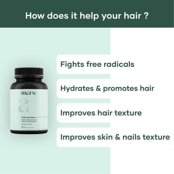 Biotin Gummies for Hair with Zinc Hot on Sale