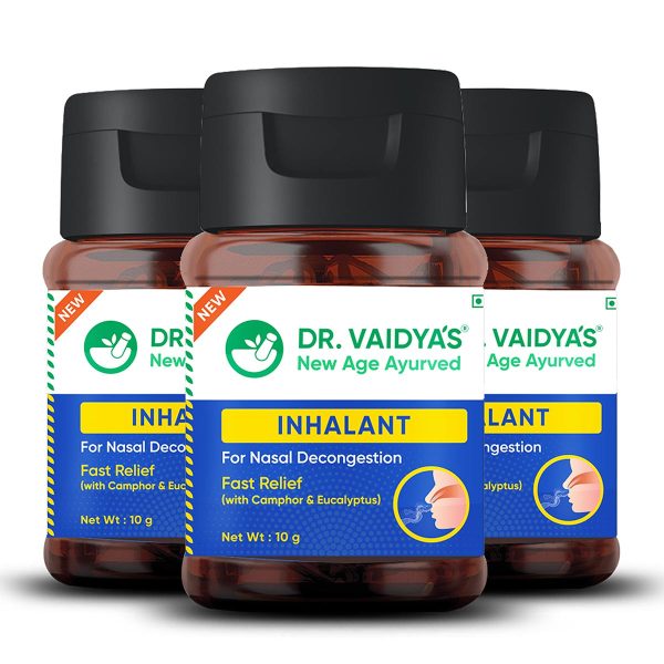 Ayurvedic Herbal Inhalant: To Decongest Blocked Nose, Relieve Headache & Ease Breathing. - Pack of 3 Fashion