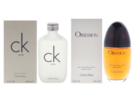 CK One Obsession Kit by Calvin Klein for Women - 2 Pc Kit 3.4oz EDT Spray, 3.3oz EDP Spray For Sale