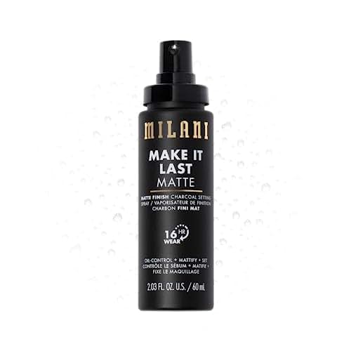 Milani Make it Last Charcoal Matte Setting Spray- (2.03 Fl. Oz.) Cruelty-Free Makeup Primer and Setting Spray for Oily Skin - Long Lasting Finishing Spray Online now