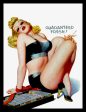 Cigarette Girl Vintage Pin up Art Fridge Magnet 6x8 Large Cheap