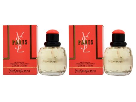 Paris by Yves Saint Laurent for Women - 2.5 oz EDT Spray - Pack of 2 Hot on Sale