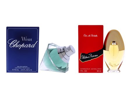 Wish by Chopard and Paloma Picasso Kit by Various Designers for Women - 2 Pc Kit 2.5oz EDP Spray, 1oz EDT Spray For Discount