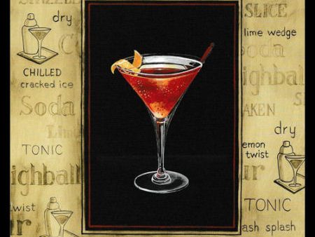 Cosmopolitan Cocktail Hour Poster Bar Fridge Magnet 6x8 Large Hot on Sale