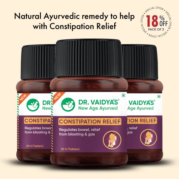 Dr. Vaidya’s Ayurvedic Constipation Relief Tablets Hot on Sale