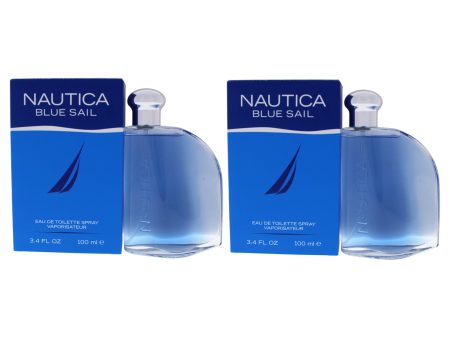 Blue Sail by Nautica for Men - 3.4 oz EDT Spray - Pack of 2 For Cheap