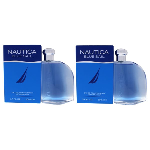 Blue Sail by Nautica for Men - 3.4 oz EDT Spray - Pack of 2 For Cheap