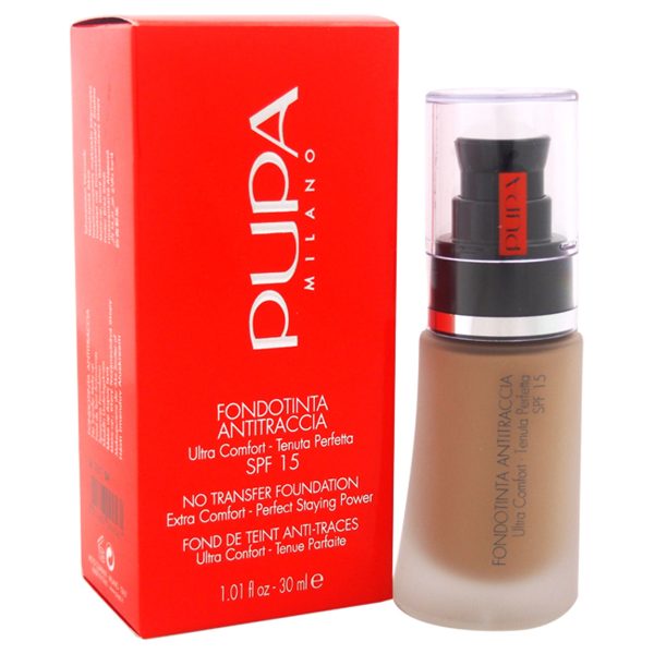 No Transfer Foundation SPF 15 - 04 Deep Beige - All Skin Types by Pupa Milano for Women - 1.01 oz Foundation For Sale