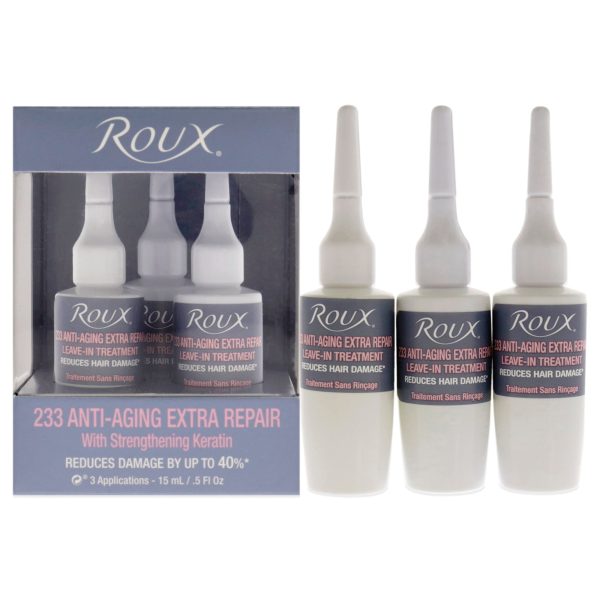 Anti-Aging Extra Repair Leave-In Treatment - 233 by Roux for Unisex - 3 x 0.5 oz Treatment For Sale