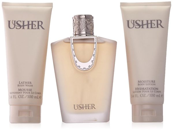 Usher For Women, Eau De Parfum Spray, 3.4oz+ 3.4oz BL +3.4oz SG SET Supply