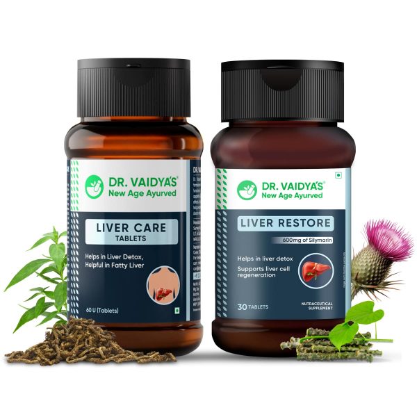 Liver Care Tablets & Liver Restore Tablets Combo Supply