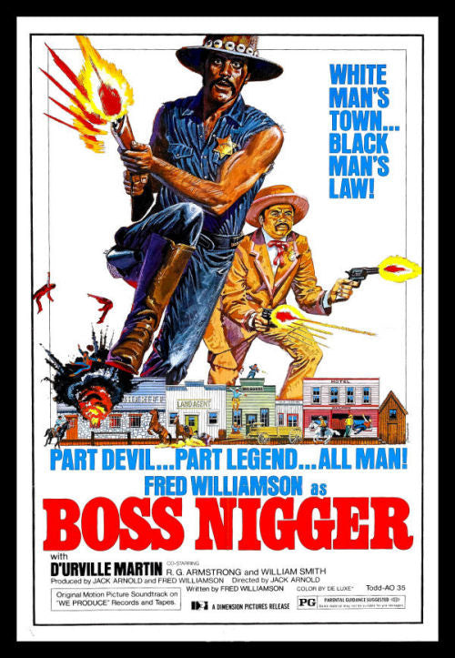 Boss Nigger Fred Williamson Movie Poster Fridge Magnet 6x8 Large Online Hot Sale