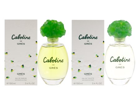 Cabotine Kit by Parfums Gres for Women - 2 Pc Kit 3.4 oz EDT Spray, 3.4 oz EDP Spray on Sale