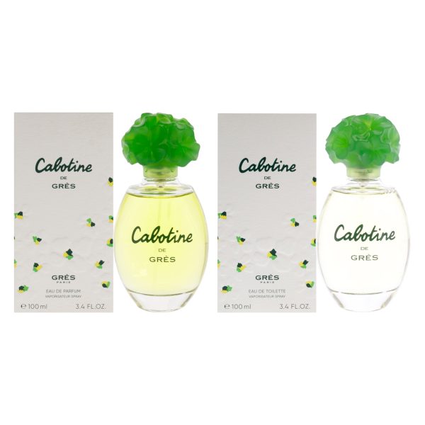 Cabotine Kit by Parfums Gres for Women - 2 Pc Kit 3.4 oz EDT Spray, 3.4 oz EDP Spray on Sale