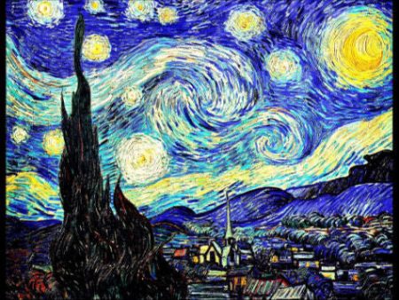 Starry Nights Vincent Van Gogh Art Fridge Magnet 6x8 Large For Sale