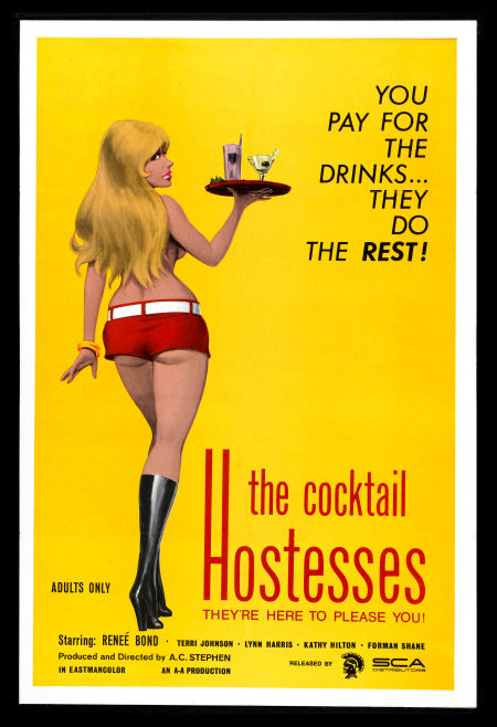 Cocktail Hostesses Sexy Adult Movie Poster Fridge Magnet 6x8 Large Online Sale