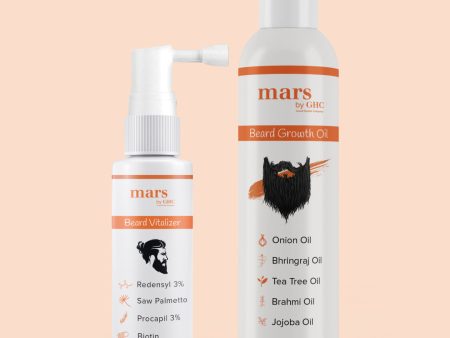 Beard Nourishing kit (Beard Vitalizer+Beard Growth Oil) For Sale