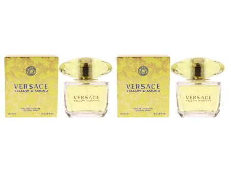 Versace Yellow Diamond by Versace for Women - 3 oz EDT Spray - Pack of 2 Supply