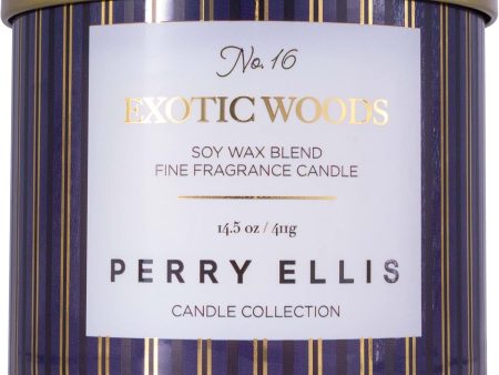 PERRY ELLIS EXOTIC WOODS by Perry Ellis , SCENTED CANDLE 14.5 OZ Discount