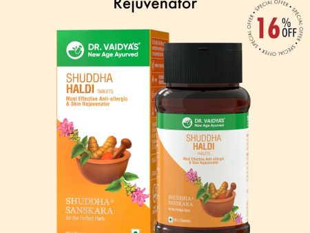 Shuddha Haldi Tablets: Most Effective Anti-Allergic & Skin Rejuvenator Hot on Sale