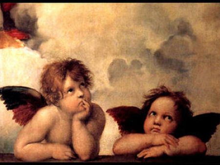 Angels Art by Raphael Magnetic Canvas Print Fridge Magnet 6x8 Large Online Hot Sale