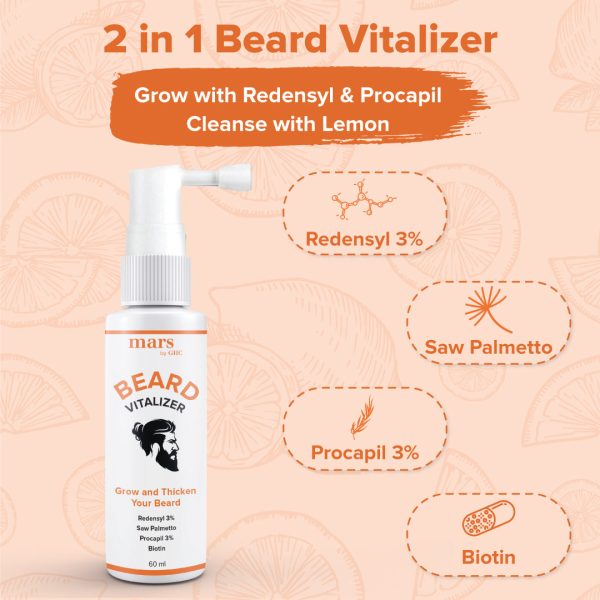 Beard Nourishing kit (Beard Vitalizer+Beard Growth Oil) For Sale