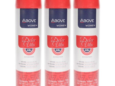 48 Hours Antiperspirant Deodorant - Dolce Vita by Above for Women - 3.17 oz Deodorant Spray - Pack of 3 For Discount