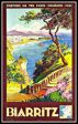 Biarritz to Paris Vintage Travel Poster Fridge Magnet 6x8 Large For Cheap