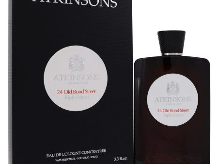 24 Old Bond Street Triple Extract by Atkinsons Eau De Cologne Concentree Spray 3.3 oz For Cheap