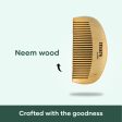 Wooden Beard Comb | Made With Neem Wood | Better Beard Shape | Pocket Size | Dandruff control Itch free beard Online now