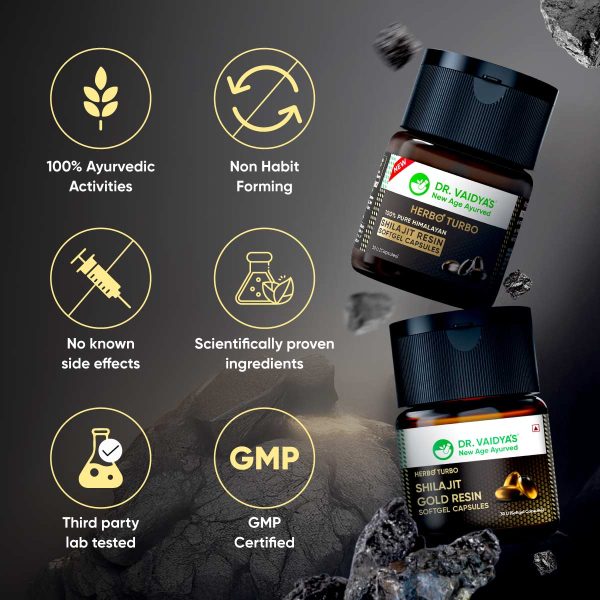 Dr. Vaidya s Shilajit Resin Softgel Combo For Cheap