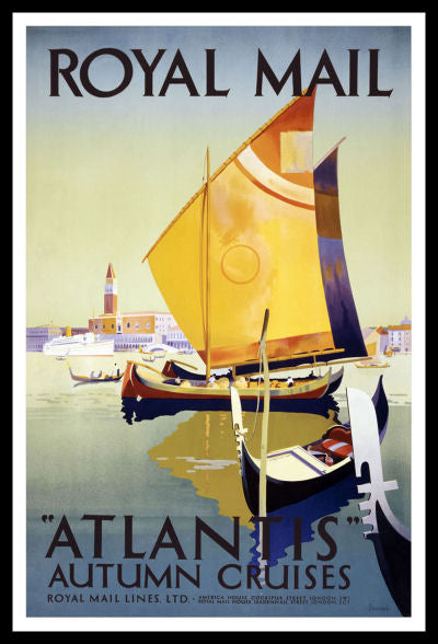 Atlantis Cruises Travel Poster Canvas Print Fridge Magnet 6x8 Large Supply