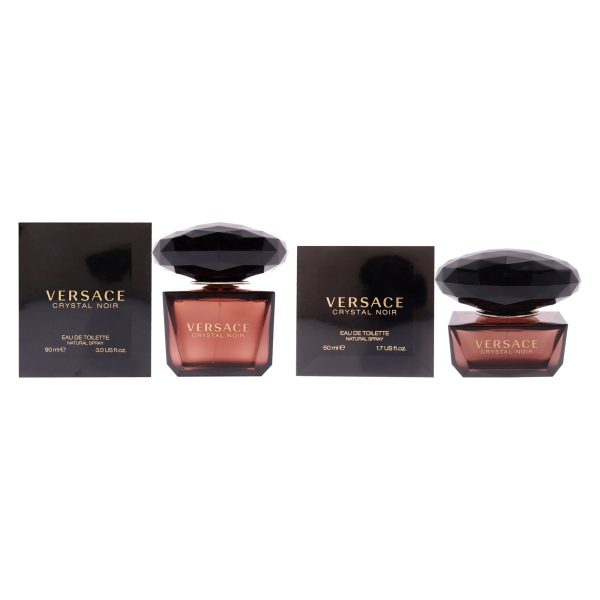 Versace Crystal Noir Kit by Versace for Women - 2 Pc Kit 3oz EDT Spray, 1.7oz EDT Spray Online now